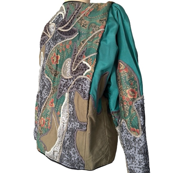 Vintage La Colección Judith Roberts Ornate Bolero Jacket Mexico Rare Art to Wear - Picture 3 of 16